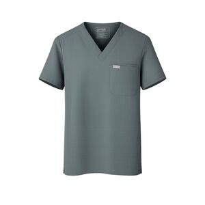 FIGS Technical Collection FM1500 V-Neck Scrub Top Graphite Grey Womens Medium